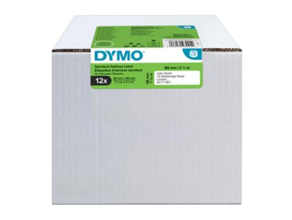 359481 dymo papirove stitky 89mm x 28mm bile adresni 12 x 130 ks 2093091
