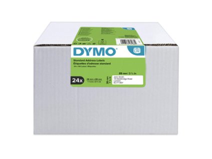 359484 dymo papirove stitky 89mm x 28mm bile adresni 24 x 130 ks s0722360