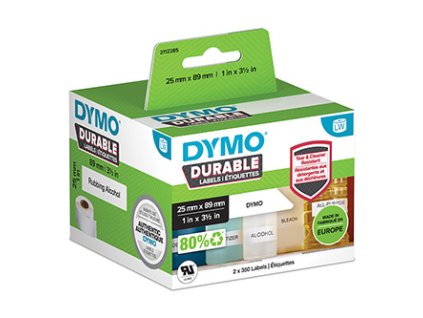 359430 dymo polypropylenove stitky 89mm x 25mm bile multifunkcni 2x350 ks 2112285