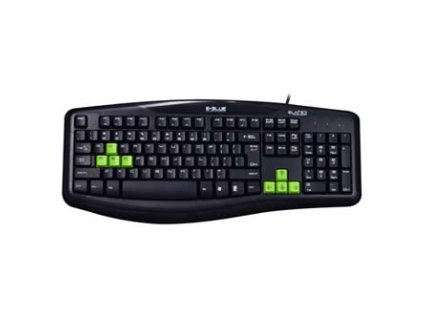 366714 e blue elated klavesnice us herni odolna proti politi typ dratova usb cerna