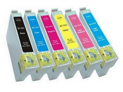 sada Epson T0807 (T0801, T0802, T0803, T0804, T0805, T0806) kompatibilní cartridge, inkoust pro tiskárnu