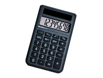 376623 eleven kalkulacka ecc110 cerna stolni osmimistna solarni napajeni