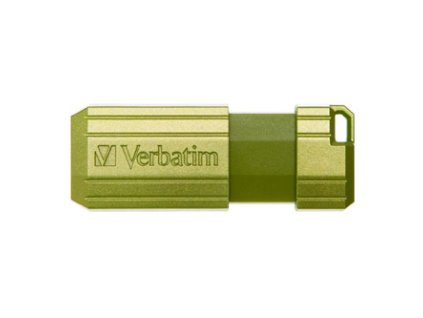 Verbatim USB flash disk, USB 2.0, 32GB, Store,N,Go PinStripe, zelený, 49958, pro archivaci dat