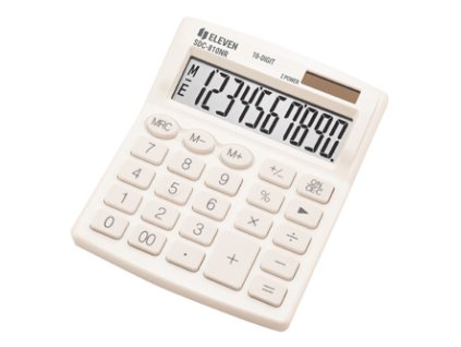 376620 eleven kalkulacka sdc810nrwhe bila stolni desetimistna dualni napajeni
