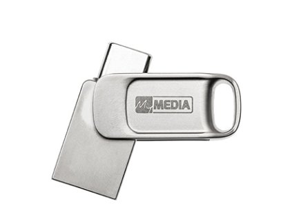 MyMedia MyDual USB 2.0, USB 2.0, 32GB, stříbrný, 69266, USB A / USB C, s krytkou