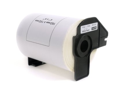 296457 etikety jetworld nahradni etikety brother dk black on white 102mm 152mm 200 ks dk11241 dk 11241