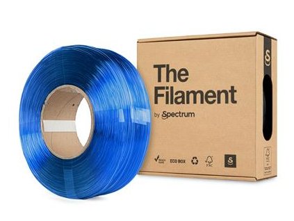 406398 filament the filament refill petg 1 75mm transparent blue 1kg