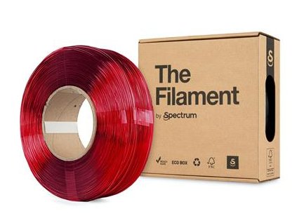 406401 filament the filament refill petg 1 75mm transparent red 1kg
