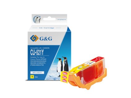 324177 g g kompatibilni ink s cli521y np c 0521y 2936b001 yellow 8 4ml