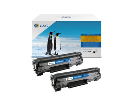 344688 g g kompatibilni toner s hp cb435a cb436a ce285a ce278a canon crg128 nt ph435cuu hp 35a black 2000str