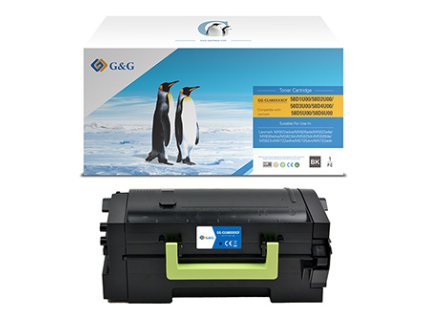 348123 g g kompatibilni toner s lexmark 58d2u00 nt cl580xxxcf black 55000str ultra high capacity return