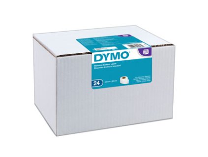 Dymo S0722360  papírové štítky bílé  89mm x 28mm
