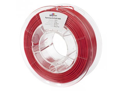 Spectrum 3D filament, S-Flex 90A, 1,75mm, 250g, 80252, bloody red