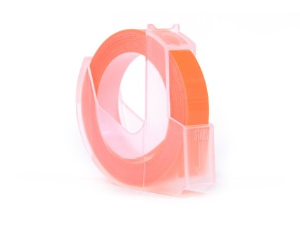 298767 jetworld 3d nahradni paska dymo bila na fluorescencni oranzovou pro embosovani razbu 9 mm x 3 m s0898270 10 ks