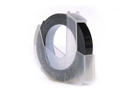 298749 jetworld 3d nahradni paska dymo white to blackm pro embosovani razbu 9 mm x 3 m s0898130