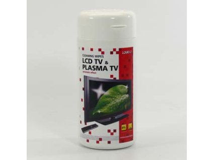 Logo Čisticí trhací ubrousky  na LCD, plazma TV  dóza  100ks
