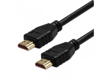 Video kabel HDMI samec - HDMI samec, HDMI 2.1 - Ultra High Speed, 1m, pozlacené konektory, černý, 8K@60Hz, 48Gb/s