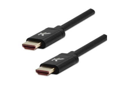 Logo Video kabel HDMI 2.1 - Ultra High Speed  HDMI samec - HDMI samec  1m  pozlacené konektory, hlin