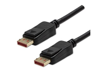 Video kabel DP v 1.4  DisplayPort samec - DisplayPort samec  2m  pozlacené konektory  černý