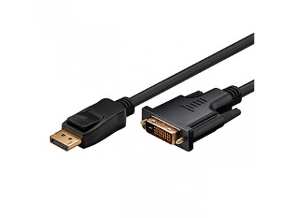 Video kabel DisplayPort samec - DVI (24+1) samec, 2m, pozlacené konektory, černý