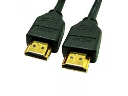 Video kabel HDMI samec - HDMI samec, HDMI 1.4 - High Speed with Ethernet, 5m, pozlacené konektory, černý, Logo blistr