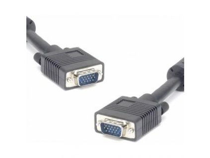 Logo Video kabel SVGA (D-sub) samec - SVGA (D-sub) samec  5m  stíněný  černá