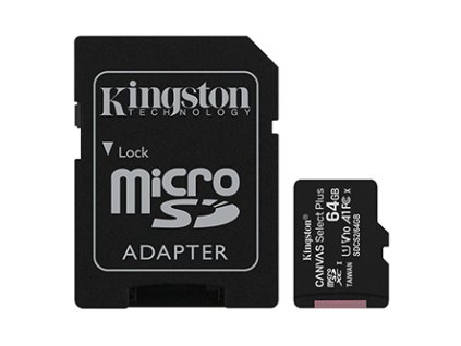 317931 kingston pametova karta canvas select plus 64gb micro sdxc sdcs2 64gb uhs i u1 class 10 s adapterem a1