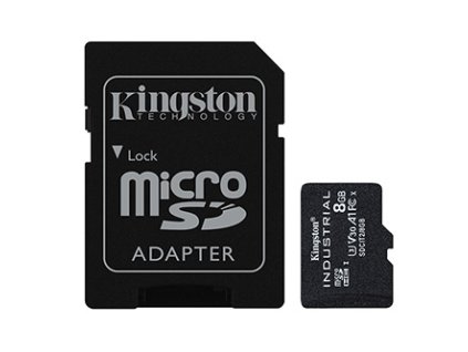 317814 kingston pametova karta micro secure digital card industria 8gb micro sdhc sdcit2 8gb uhs i u3 class 10 v30 a1 pslc karta