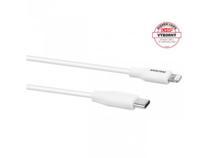 Avacom USB kabel (2.0), USB C samec - Apple Lightning samec, 1.2m, bílý, MFi certifikace, DCUS-MFIC-120W