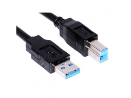 USB kabel (3.0)  USB A samec - USB3.0 B samec  1.8m  černý