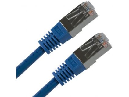 Neutralle Síťový LAN kabel FTP patchcord  RJ45 samec - RJ45 samec  5 m  stíněný  čistá měď  modrý