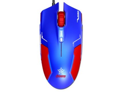 E-blue Captain America  modrá  EMS613BLAA-IU