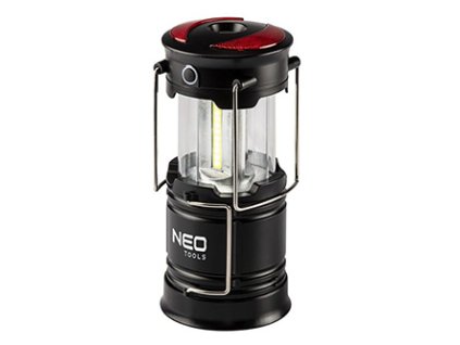 380421 led kempingove svetlo 3v1 3xaa hlinik cerna 3 druhy sviceni