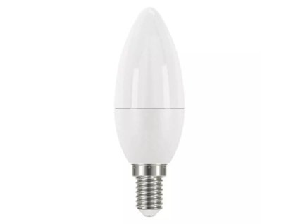 375945 led zarovka emos lighting e14 220 240v 5w 470lm 4000k neutralni bila 30000h classic candle 35x102mm