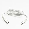 363786 1 logo usb kabel 2 0 usb a samec apple lightning samec 1m mfi certifikace 5v 2 4a bily box nylonove opleteni hlinikovy k