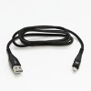 363783 1 logo usb kabel 2 0 usb a samec apple lightning samec 1m mfi certifikace 5v 2 4a cerny box nylonove opleteni hlinikovy