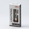 363789 2 logo usb kabel 2 0 usb a samec apple lightning samec 1m mfi certifikace 5v 2 4a zlaty box nylonove opleteni hlinikovy