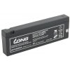 271090 long baterie 12v 2 1ah f13 wp1223a oloveny akumulator pro aed ecg ekg defibrilatory