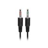 367572 2 marvo hp1001 sluchatka s mikrofonem ovladani hlasitosti cerna 2 x 3 5 mm jack