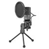 367938 marvo streamovaci mikrofon mic 03 bez regulace hlasitosti cerny s 270 deg otocnym tripodem