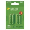 370563 nabijeci baterie aaa hr03 1 2v 950 mah gp papirova krabicka 6 pack recyko