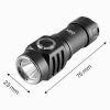 380475 2 nabijeci baterka 1x800 mah hlinik cerna 500 lumenu 10w