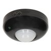 378789 pir motion sensor 230v 50hz 6m max 1200w cerny orno 360 deg ip20 infracerveny