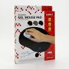 366996 5 podlozka pod mys ergonomicka gelova seda logo