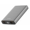 SWISSTEN, Power Bank, ALUMINUM, Li-Pol, 5/9/12V, nabíjení mobilních telefonů aj., 22013915, 10000mAh, microUSB, 2x USB-A, USB-C, š