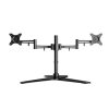 367254 1 polohovatelny drzak pro 2 monitory 10kg volne stojici 17 30 vedeni kabelu 75x75 100x100 cerny