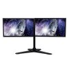 367254 2 polohovatelny drzak pro 2 monitory 10kg volne stojici 17 30 vedeni kabelu 75x75 100x100 cerny