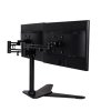 367254 3 polohovatelny drzak pro 2 monitory 10kg volne stojici 17 30 vedeni kabelu 75x75 100x100 cerny