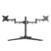 367254 4 polohovatelny drzak pro 2 monitory 10kg volne stojici 17 30 vedeni kabelu 75x75 100x100 cerny