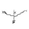 367263 1 polohovatelny drzak pro 3 monitory 2 9kg svorka a pruchodka stolu 17 30 usb hub 75x75 100x100 sedy